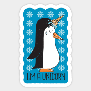 UNICORN PENGUIN Best gift Sticker